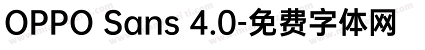 OPPO Sans 4.0字体转换